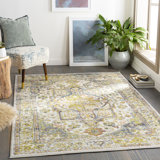 Creedon Oriental Moss Green/Navy/Beige Area Rug