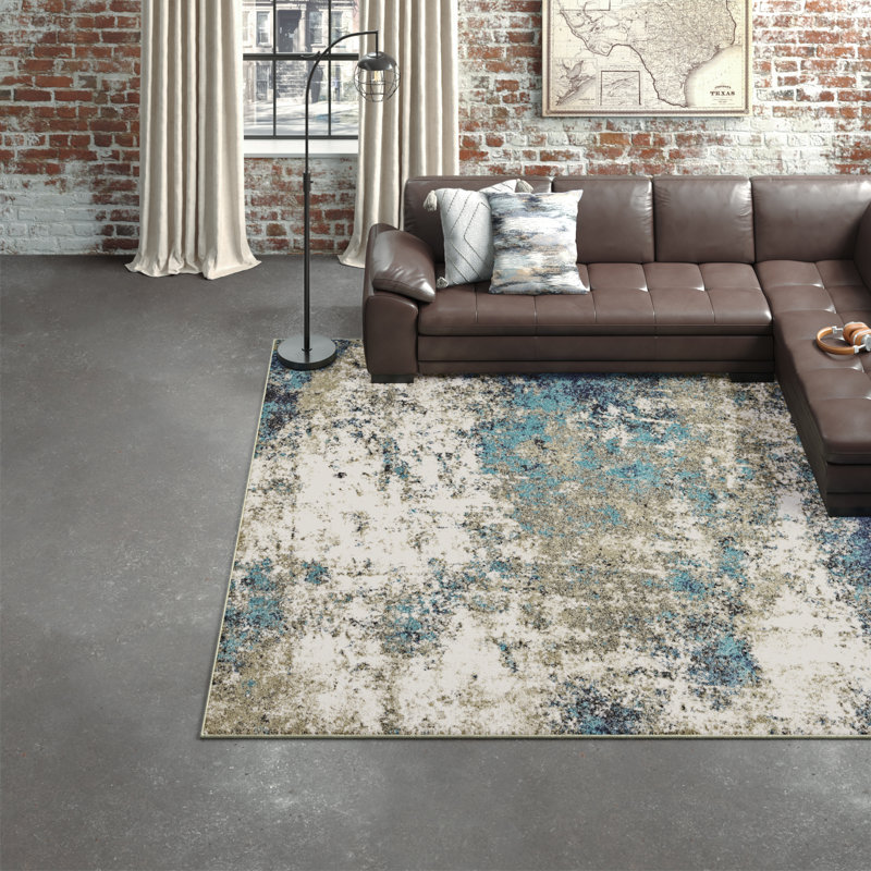 Abstract Indoor Rug, Rectangle 5'3" x 7'3"