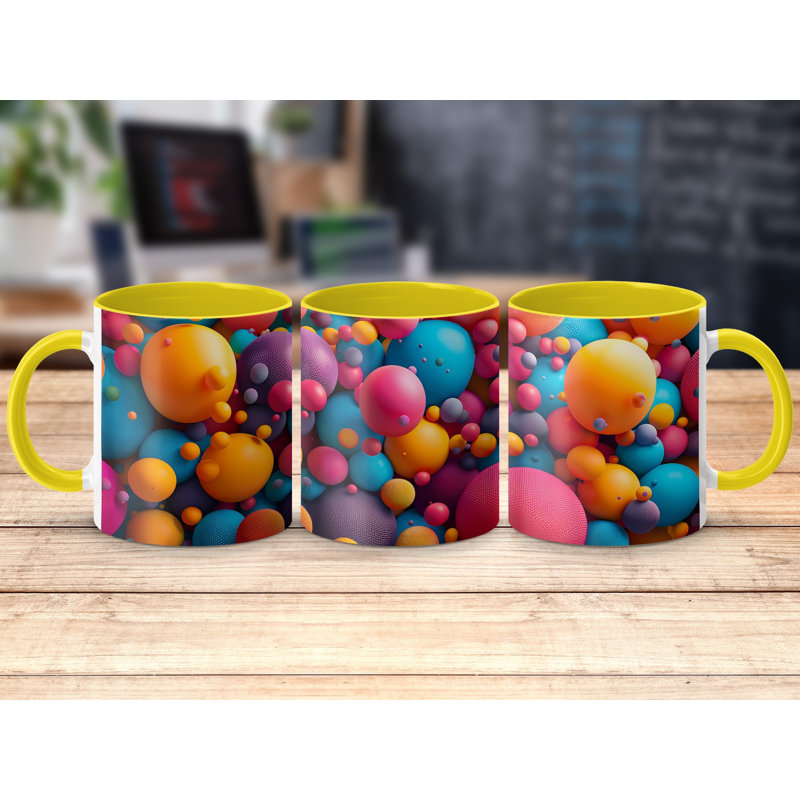 Ceramic Coffee Mug, Yellow
