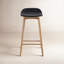 Tabouret de comptoir en bois véritable 26 po Notello-1610736158