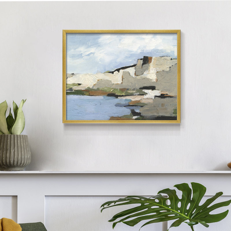 White Rock Cliffs II -Framed Print - Restickable