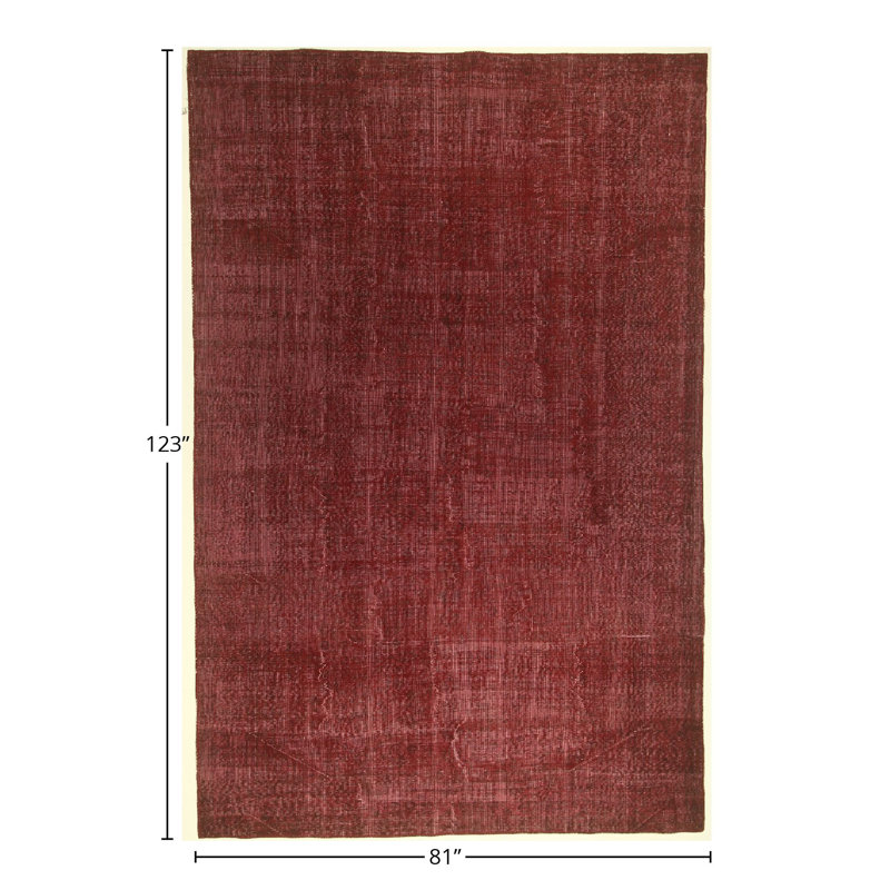 Handmade Cotton and Wool Area Rug