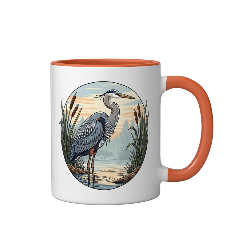 Ceramic Coffee Mug, Orange