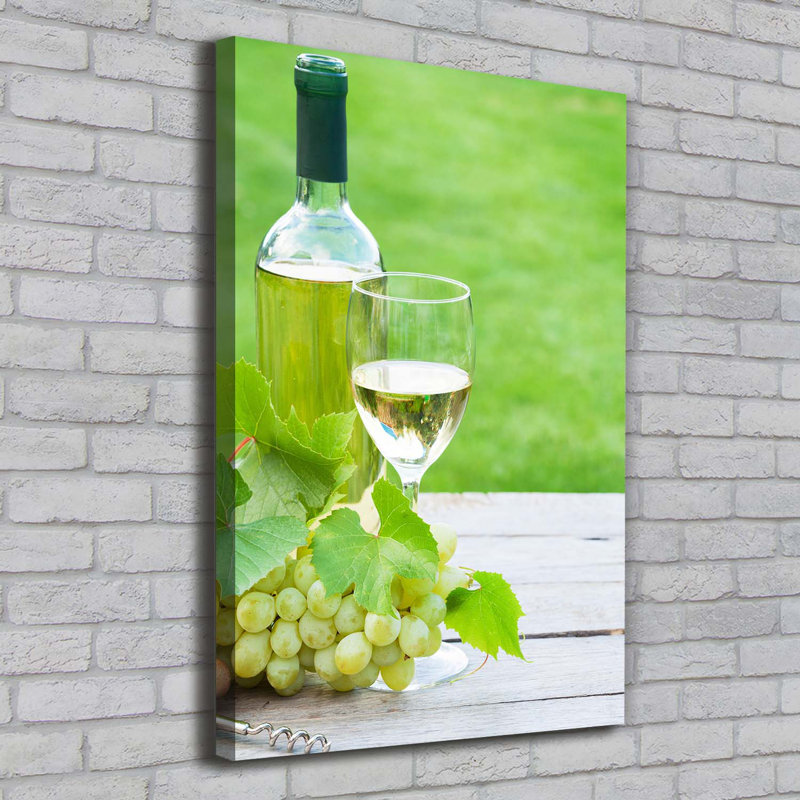 Grapes And Wine - Wrapped Canvas Print