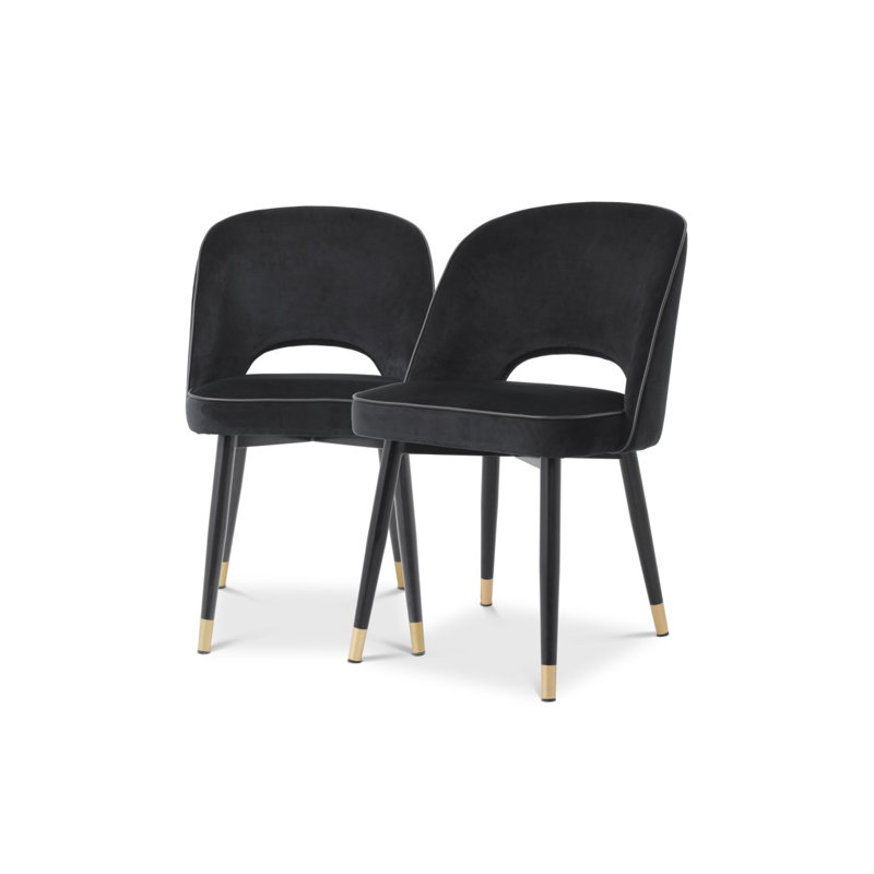 Cliff Upholstered Dining Chair, Black