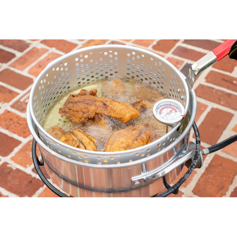 Deep Fryer with Lid, Two Helper Handles and Basket