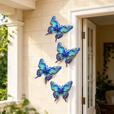 Ornement en fer, sculpture murale vintage, décoration intérieure et extérieure pour jardin, terrasse ou patio.