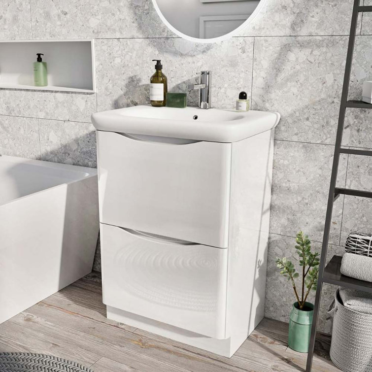 Fenix 594mm Single Bathroom Vanity with Integrated Resin Basin