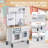 Kids Kitchen Playset, Wooden Pretend Play Kitchen For Kids