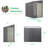 4. ft. W X 7 ft. D Metal Lean-To Storage Shed-90466848