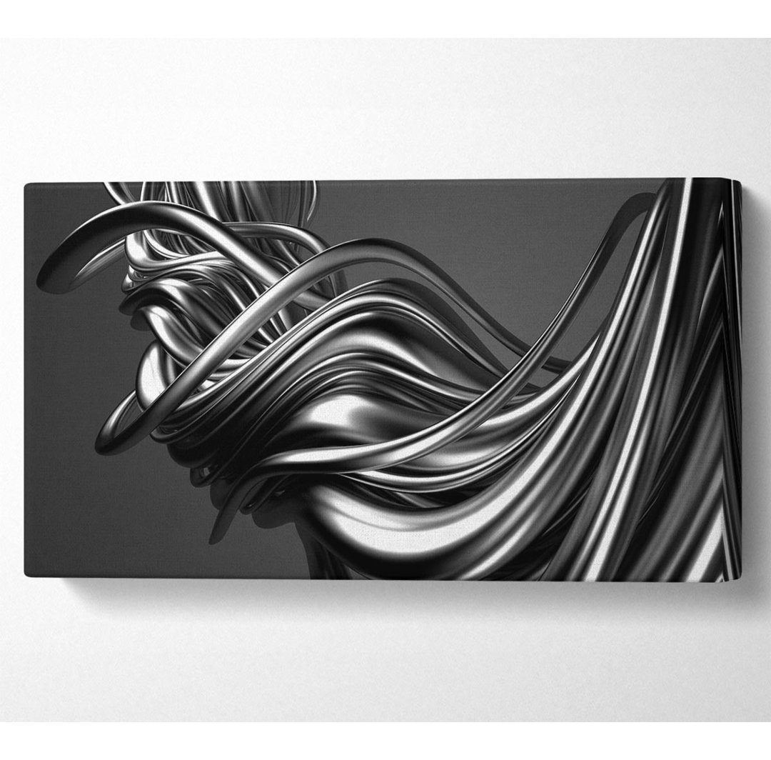 Wrapped Up Grey Cords Wide Canvas Print