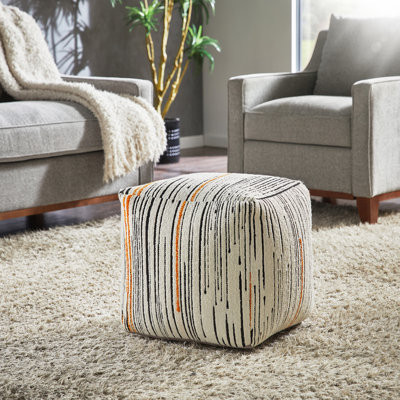 Doniphan Upholstered Square Pouf Ottoman
