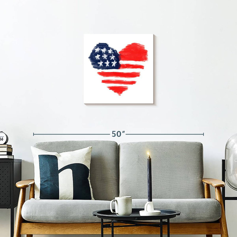Borges Memorial Day Heart, H 20 po x l 20 po