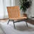 Woven Leather Accent Chair