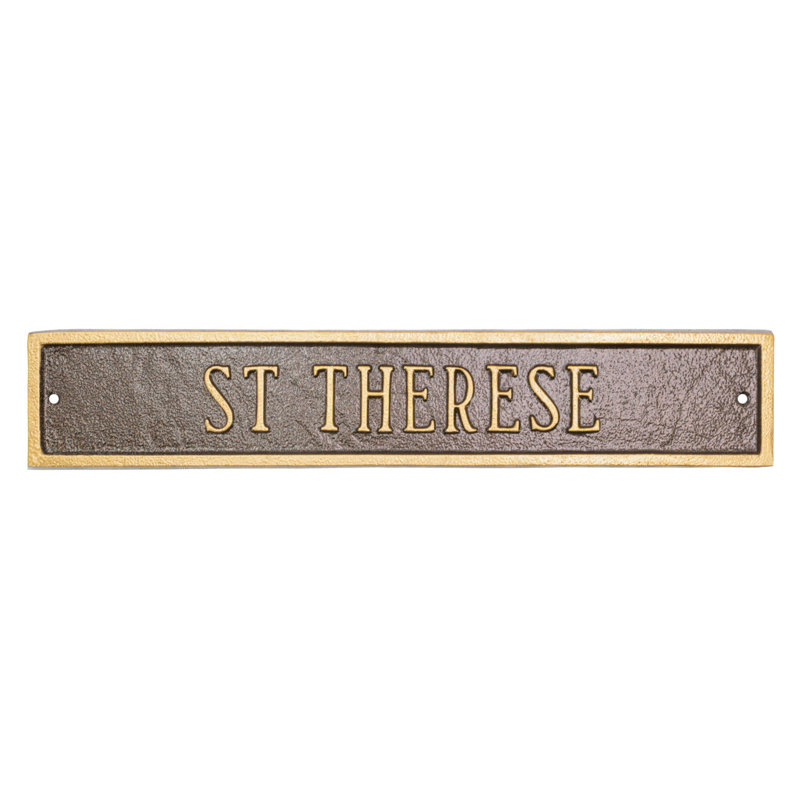 Plaque d’adresse murale sur 1 ligne Classic, Fer suédois / argent, Oui