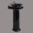 The Renovators Supply Inc. 20 " 25.5 " Tall Vitreous China Specialty Bathroom Sink and Overflow Hole