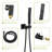 Dual Shower Head - 10 Inch Wall Mounted Square Shower System with Rough-in Valve, Oil Rubber Bronze-129763821