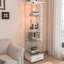 Modern Glass Display Cabinet With Drawer-1115215965