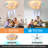 Elegant Feather Design Ceiling Fan With Lights Flush Mount Ceiling Fan With Light For Modern Homes A Blend Of Art And Functionality