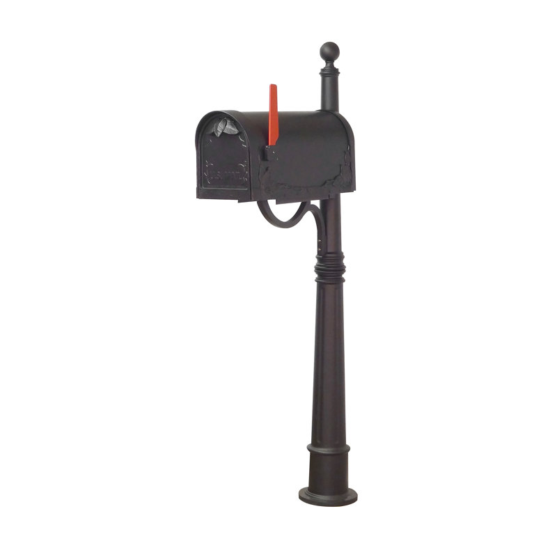 Schermerhorn Aluminum Post Mounted Post Box