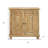 34" Light Brown Solid Wood Sideboard with Two Doors