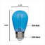 Ampoules DEL à filament omnidirectionnel bleu S14, 2 W (équivalent 40 W), culot moyen (E26), lot de 2-134877020-134877023