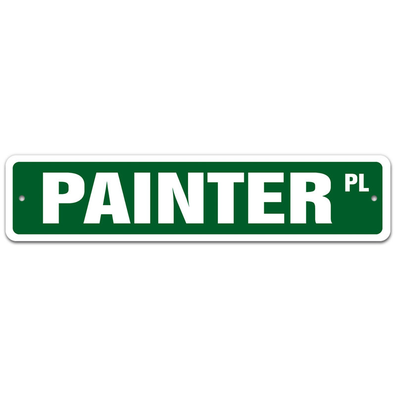 Plaque de rue Madri, H 7 po x l 30 po x P 0,1 po
