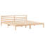 Bed Frame with Headboard Solid Pine Wood-707680399-707680385