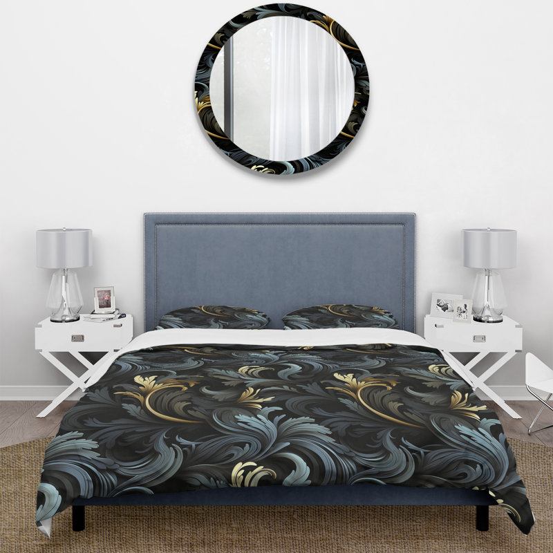 Ensemble de housse de couette Paisley, Housse de couette pour très grand lit et 2 très