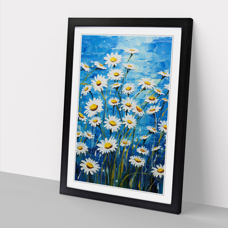 Single Picture Frame Print on Wood, 64cm H x 46cm W, Black Framed