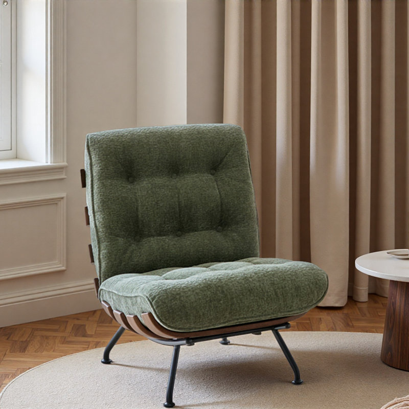 Chaise de loisirs simple rétro., Vert