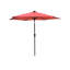 Parasol de patio 9 pi avec lumières DEL, parasol à motif orange avec manivelle et inclinaison | Idée de cadeau-2100700210