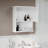 Lavish Home Wall-Mounted Storage Cabinet, White