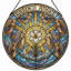 Panneau de vitrail 12 "H Garden Angel-398107553