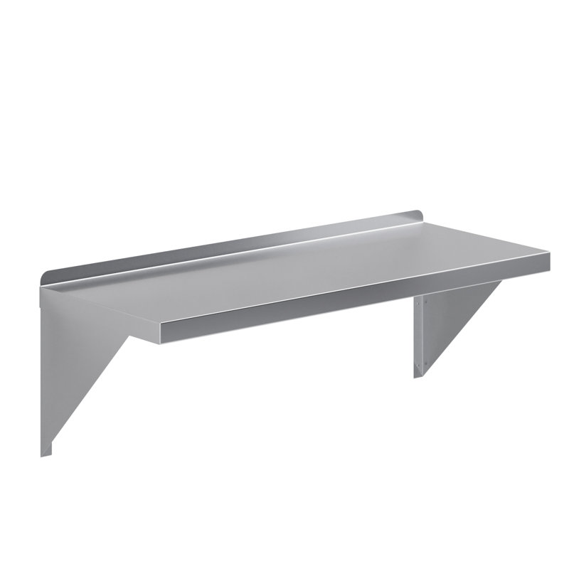 Tablette murale en acier inoxydable AmGood, H 16 po x l 36 po x P 14 po