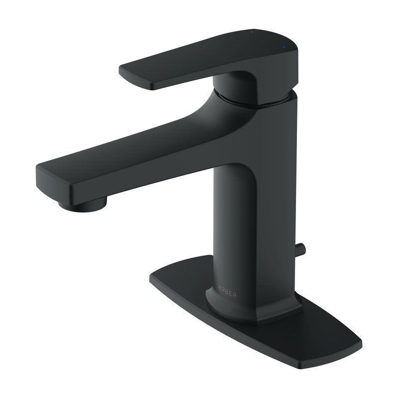 Tribune Single Handle Bathroom Faucet, Stain Black