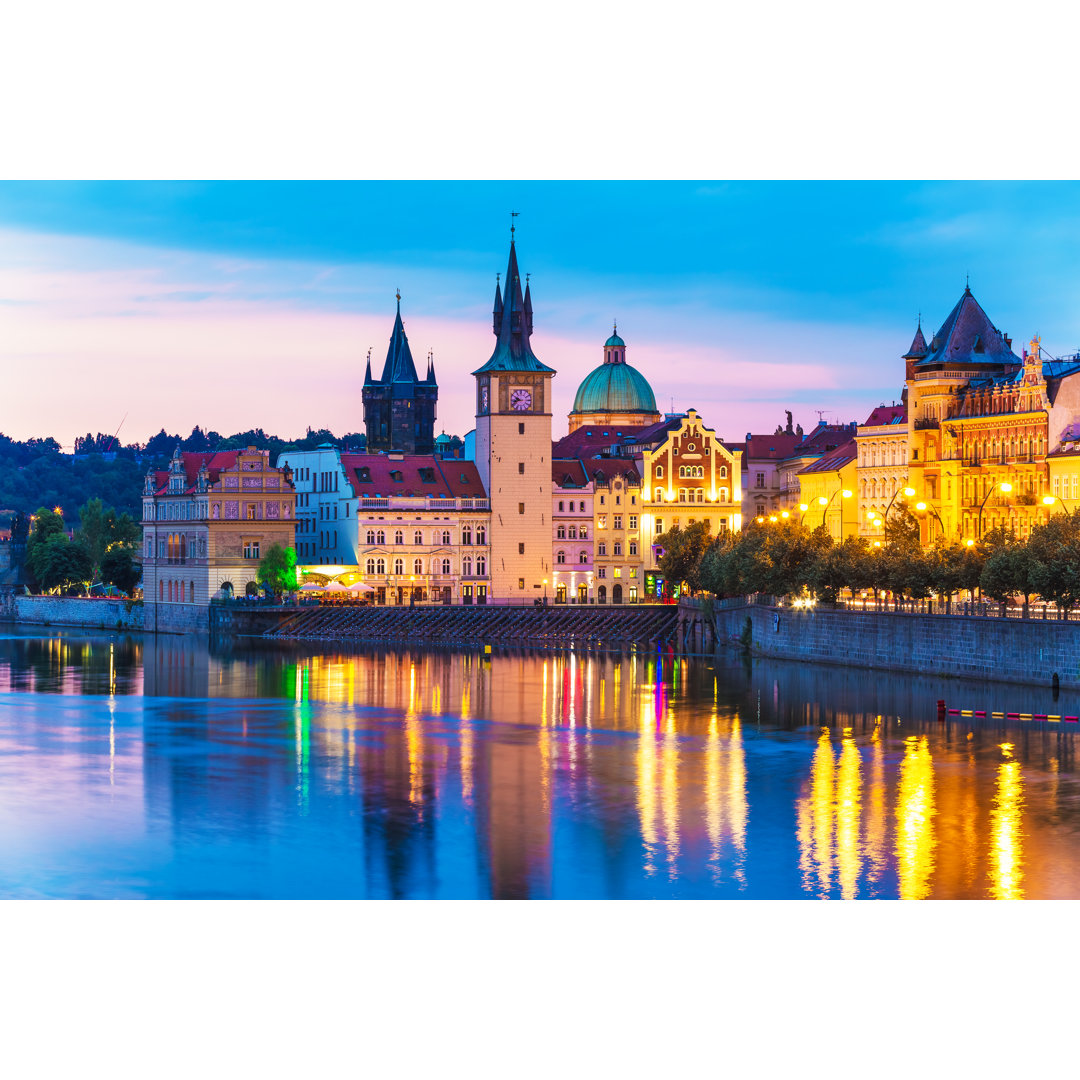 Altstadt in Prag von Scanrail - Leinwandbild