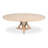 Casual Extendable Oak Round Solid Wood Dining Table-108207498-108207497