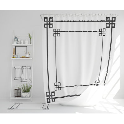 Nethania Polyester Shower Curtain Set
