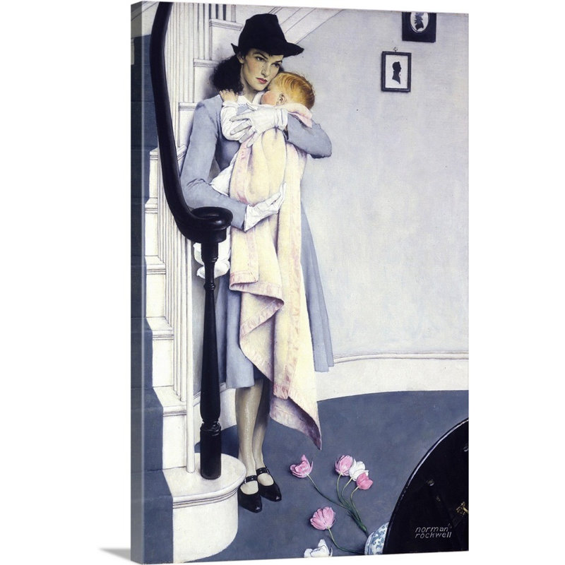 Art mural sur toile Norman Rockwell, Toile tendue, H 18 po x l 12 po x P 1,25 po