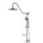 Douche murale avec pomme de pluie en acier inoxydable de 8 po et douchette - Hygiénique complémentaire à tout décor