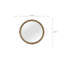 Miroir rond English Oak