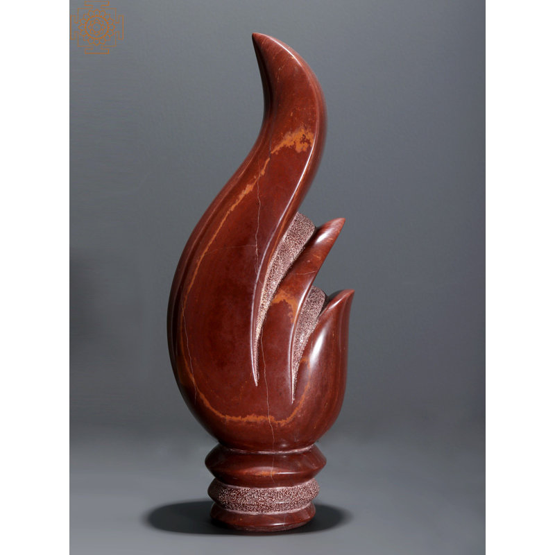 Statue de jardin en pierre safran rose Jarim Decor