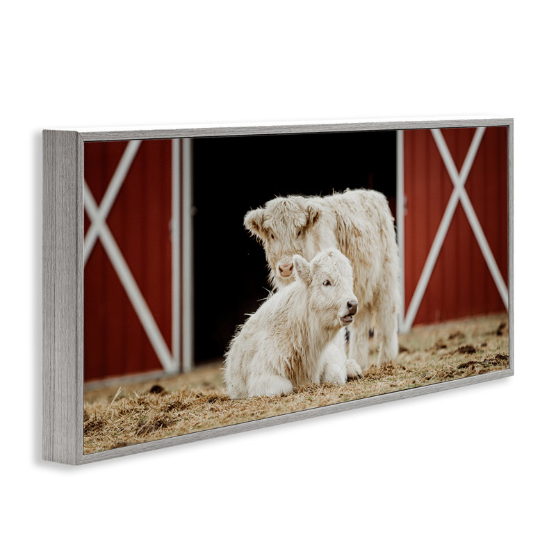 Art de giclée blanche encadrée par Dakota Diener, Estampe numérique Farmhouse, H 13 po x l 30 po