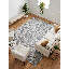 Marut Hand Tufted Chevron Area Rug in Light Gray-1070459126