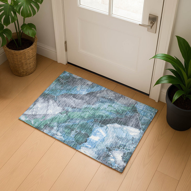 Premium Machine Washable Verlin AMF1787 Floral Rug, Rectangle 1'8" x 2'6"