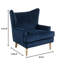 31" Wide Polyester Wingback Chair-1621139859