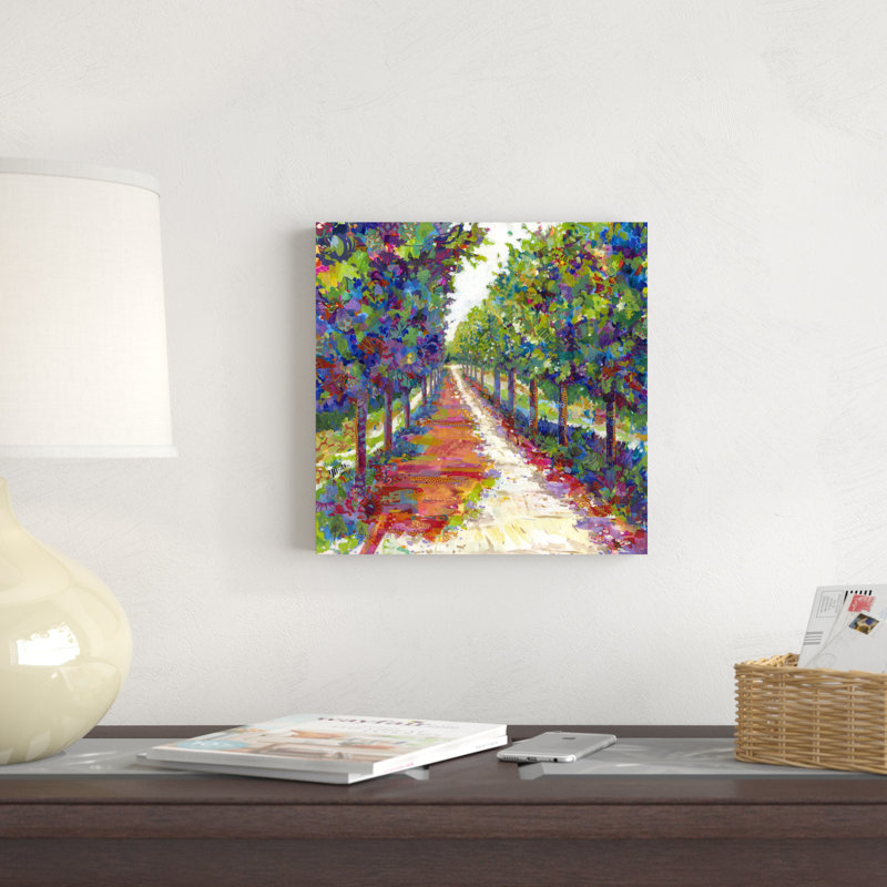 " Lime Walk " by Tara Funk Grim Painting Print, 12" H x 12" W  