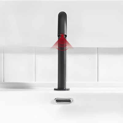 Chrome Deck Mounted Commercial Hospitality Sensor Faucet