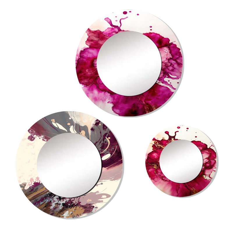 Alongi Metal Round Mirror